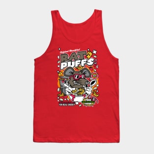 Retro Cereal Box Rat Puffs // Junk Food Nostalgia // Cereal Lover Tank Top